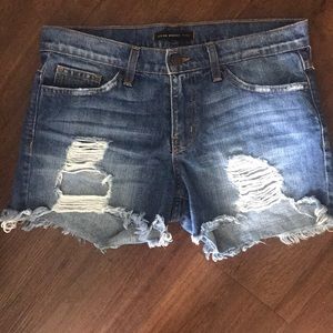 Flying monkey denim shorts